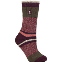 1 Pair SOCKSHOP 2.3 TOG Patterned Thermal Socks Nia Cabernet 4 8