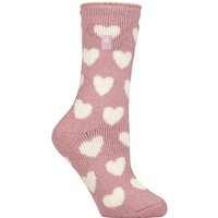 1 Pair SOCKSHOP 2.3 TOG Patterned Thermal Socks Bold Heart Ballerina 4 8