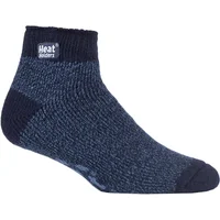 Mens 1 Pair SOCKSHOP Slipper Heat Holders Thermal Ankle Slipper Socks Navy 6-11