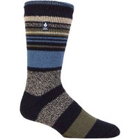 1 Pair SOCKSHOP 2.3 TOG Patterned Plain Thermal Socks Galway Multi Stripe Olive 6 11