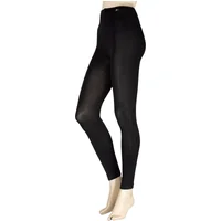 Women's 1 Pair SOCKSHOP Heat Holders 0.52 TOG Footless Thermal Tights Black XXL