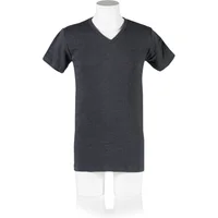 1 Pack Charcoal V Neck Short Sleeved Thermal Vest Men's Large - Heat Holders
