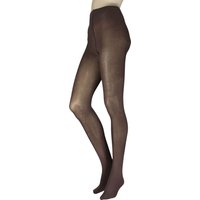 1 Pair Extra Fine Cotton Tights Chocolate Medium Large
