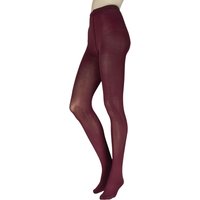 1 Pair 60 Denier Opaque Tights Cherry Large