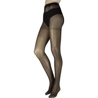 1 Pair All Over Sparkle Tights Black Gold Medium Large