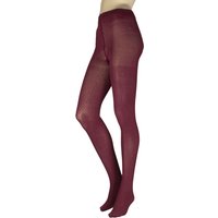 1 Pair Charnos Textured Cotton Tights Cherry Small Medium