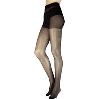 1 Pair All Over Sparkle Tights Black Silver M L