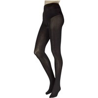 1 Pair Opaque Two Tone Spot Tights Grey S M