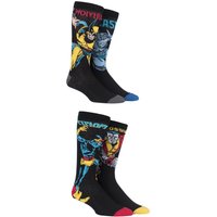 4 Pair Marvel X Wolverine Beast Cyclops Colossus Cotton Socks 11 13 &