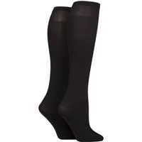 2 Pair 50 Denier Plus Knee Highs One
