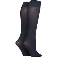 2 Pair 40 Denier Matt Knee Highs One