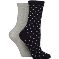 2 Pair All Over Sparkle Spot Socks One