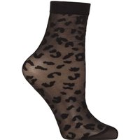 1 Pair Leopard Print Ankle Socks One
