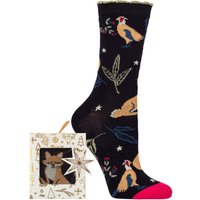 1 Pair Bamboo Hanging Gift Boxed Socks Woodland 4 8