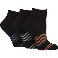 3 Pair Cotton Half Cushioned Mid Length Sports Socks 4 8