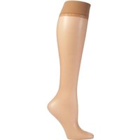 1 Pair Sun Shelina 12 Denier Ultra Transparent Knee Highs Shimmer 2.5 5