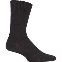 1 Pair Charcoal Plain Alpaca Socks 11 13