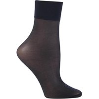 1 Pair Marine Seidenglatt 15 Denier Transparent Shining Ankle Highs 2.5 5