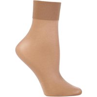 1 Pair Powder Seidenglatt 15 Denier Transparent Shining Ankle Highs 2.5 5