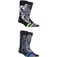 4 Pair Disney Star Wars Villains Darth Vader Boba Fett Emperor Stormtrooper Socks 6 11 &