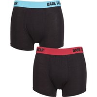 2 Pack SOCKSHOP Bamboo Trunks Red Turquoise Extra Large