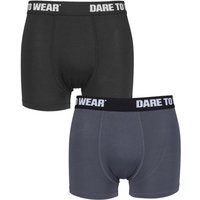 2 Pack Dare To Wear Bamboo Trunks Grey Extra Large