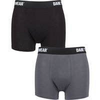2 Pack SOCKSHOP Bamboo Trunks Grey Small