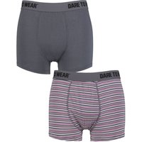 2 Pack SOCKSHOP Bamboo Trunks Charcoal L