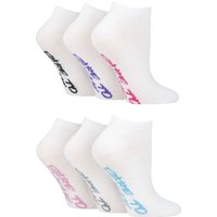 6 Pair SOCKSHOP Patterned Plain Trainer Socks Plain 4 8