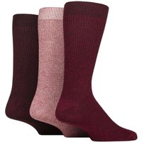 3 Pair Bamboo Leisure Socks Plum 7 11