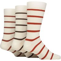 3 Pair Bamboo Leisure Socks Cream Brown 7 11