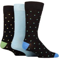 3 Pair Patterned Bamboo Socks Spots 7 11