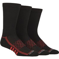 3 Pair Glenmuir Cushioned Sports Crew Socks 7 11