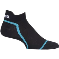 1 Pair Black / Grey 3 Layer Low Cut Spinning Bike Trainer Socks Unisex 3-5 Unisex - Uphill Sport