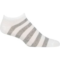 UphillSport 1 Pair Suinu Upcycled Cotton Sneaker Socks White / Grey 8-11 Unisex