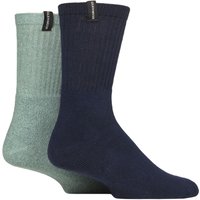 2 Pair Classic Boot Socks Green 7 11