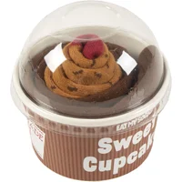 EAT MY SOCKS 1 Pair Sweet Cupcake Cotton Socks Chocolate One Size