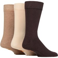 3 Pair Plain Comfort Cuff Socks 6 11