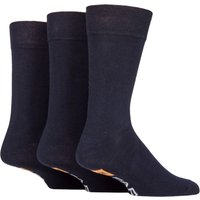 3 Pair Plain Comfort Cuff Socks 6 11