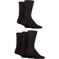 5 Pair Charcoal Marl Classic Plain Bamboo Socks 6 11