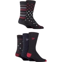 5 Pair Patterned Striped Argyle Cotton Socks Pattern Berry 6 11