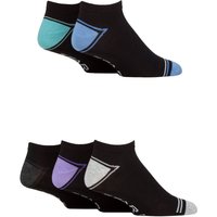 5 Pair Striped Bamboo Trainer Socks 6 11
