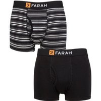 2 Pack Plain Striped Cotton Classic Keyhole Trunks Charcoal L