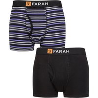 2 Pack Plain Striped Cotton Classic Keyhole Trunks Purple S