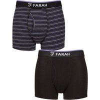 2 Pair Plain Stripe Bamboo Keyhole Trunks Stripe Purple S