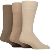 3 Pair Dunvegan Comfort Cuff Plain Cotton Socks 7 11