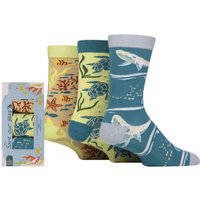 3 Pair Save our Seas Bamboo Gift Boxed Socks Save our Seas 8 12 UK