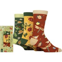3 Pair Its Insects World Bamboo Gift Boxed Socks Insects 8 12 UK