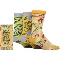 3 Pair Enchanted Garden Bamboo Gift Boxed Socks Enchanted Garden 3 7 UK