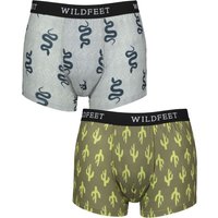 2 Pair SOCKSHOP Patterned Trunks Snake Cactus S